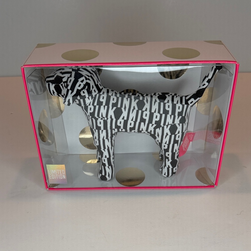 PINK Victoria's Secret plush dog with box